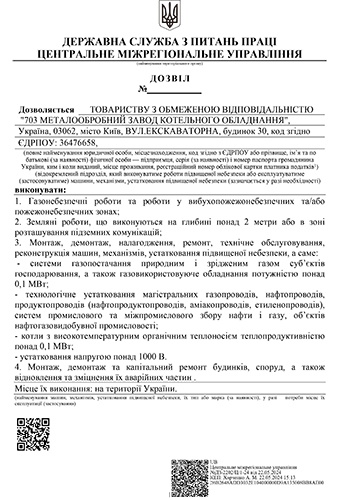 Дозвіл діє до 22.05.2029 р. (роботи)